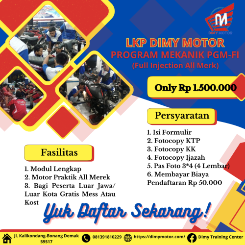 Mekanik Sepeda Motor Program PGM-FI 2024 (1 Bulan)