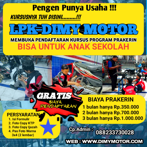 LPK DIMY MOTOR PROGRAM KURSUS PRAKERIN NEW